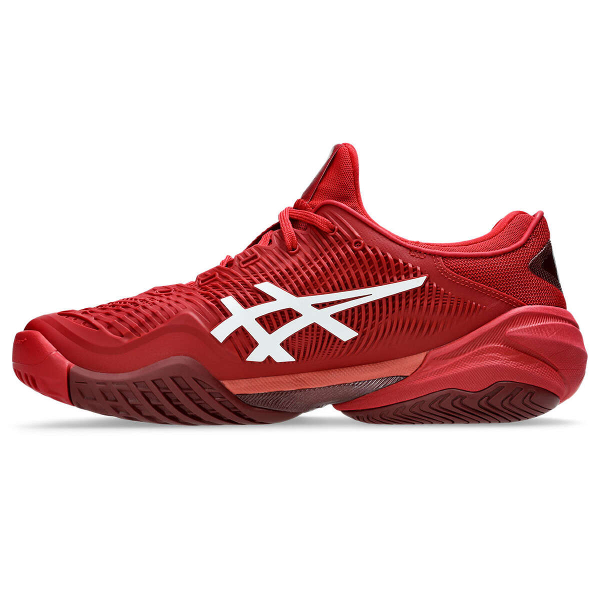 Asics COURT FF 3 NOVAK Cranberry / White Red | TENNIS \ Shoes \ Asics ...