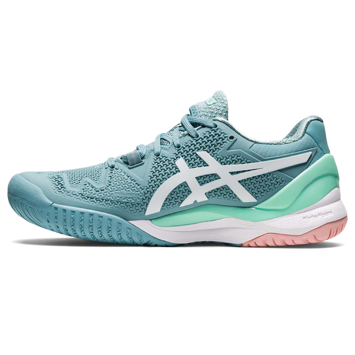 Buty Asics Women's Gel-Resolution 8 Smoke Blue / White White || Blue ...