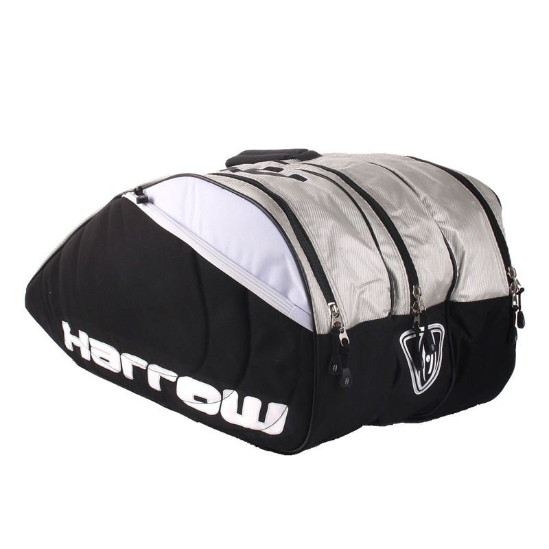 Harrow Pro Shoulder Bag Black/Silver SQUASH \ Bags \ Harrow BADMINTON