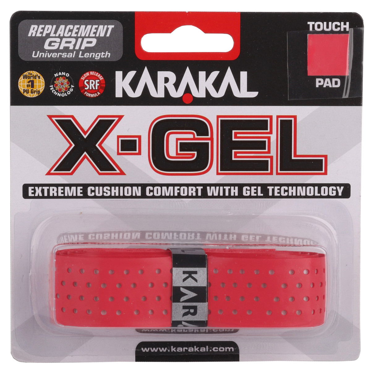Karakal XGEL Grip Red Red SQUASH \ Accessories \ Grips BADMINTON