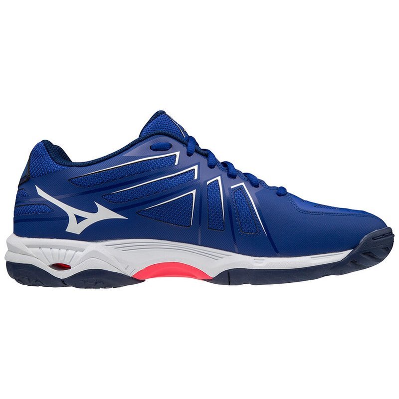 Mizuno WAVE HURRICANE 3 Blue/White/Pink | SQUASH \ Shoes \ Mizuno ...