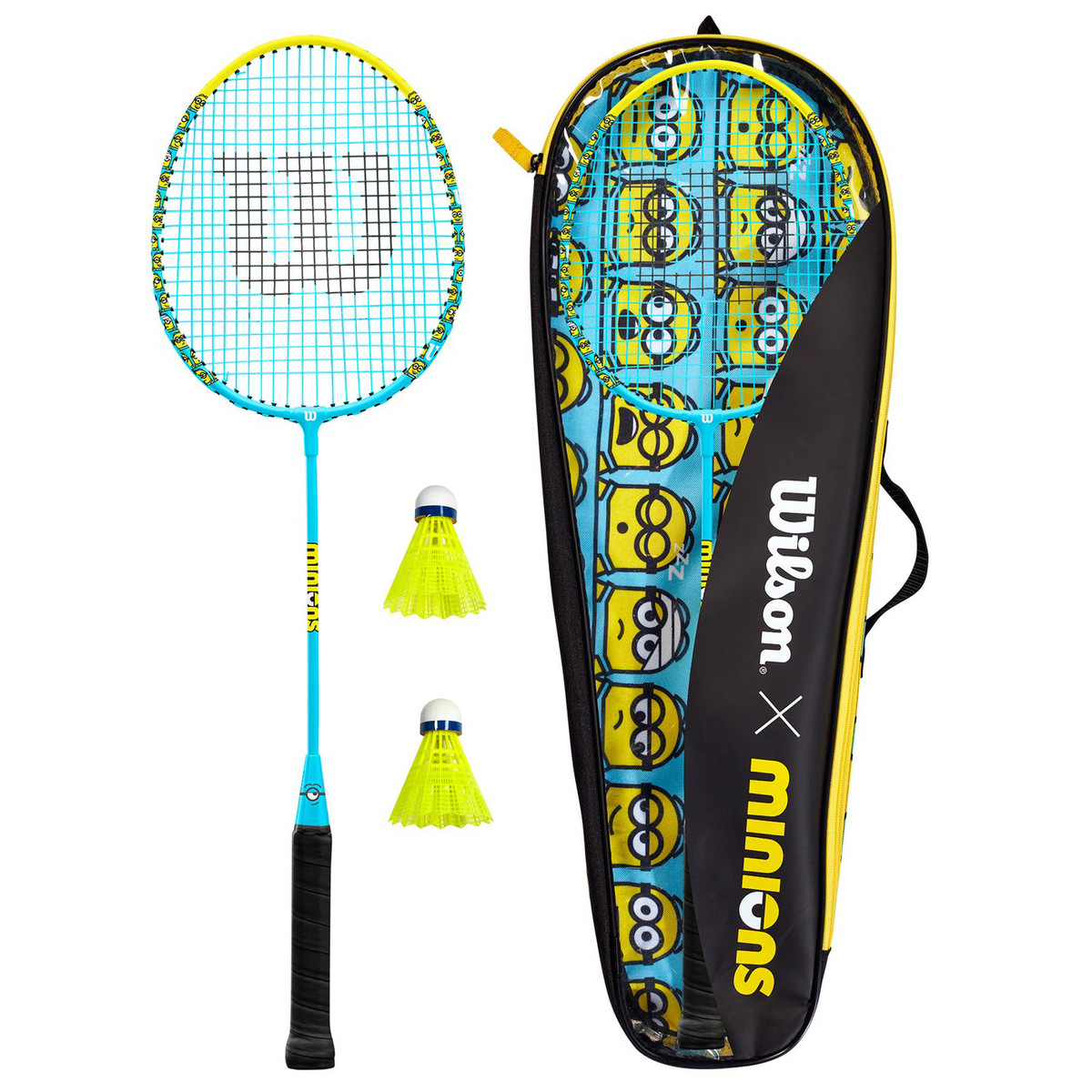 Zestaw Wilson Badminton Minions Set 2 Blue BADMINTON \ Racquets