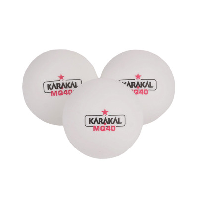 Karakal MQ40 1 Star Table Tennis Balls White 6pcs.