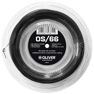 Badmintonsaite Oliver OS/66 Black - Spule 200 m