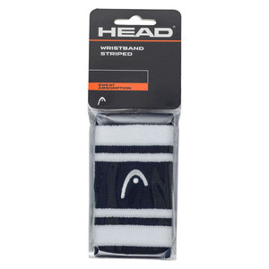 Head Wristband Striped 5" Navy / White