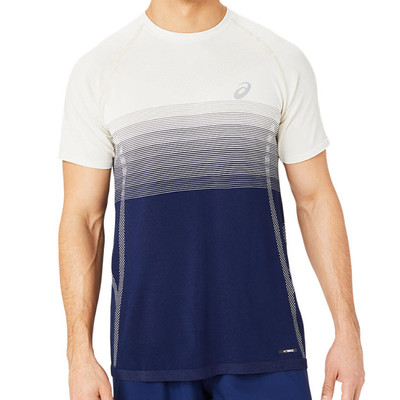 Asics Seamless SS Top Birch / Blue