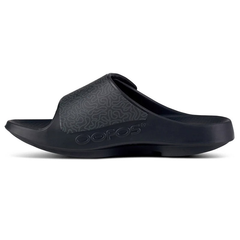 OOFOS OOahh Sport Flex Sandal Black Labyrinth | SHOES OOFOS OOahh Sport Flex Sandal Black Labyrinth | SHOES