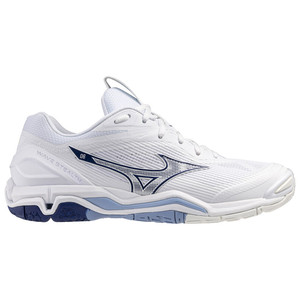 Mizuno Wave Stealth 6 White / Bellwether Blue / BelAirBlu
