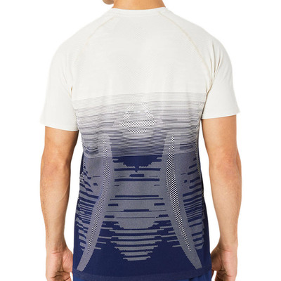 Asics Seamless SS Top Birch / Blue
