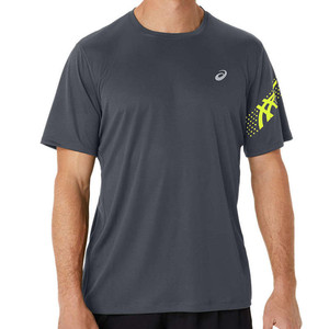 Asics Icon SS Top Grey / Yellow