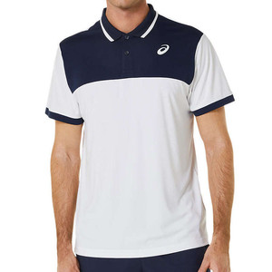 Asics Court Polo Shirt White / Midnight