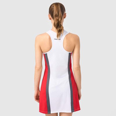 Sukienka sportowa HEAD Club 25 Dress Women Red / White