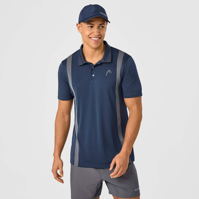 Koszulka HEAD Club 25 Tech Polo Shirt Navy