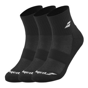 Babolat Quarter Socks 3 Pairs Pack Black