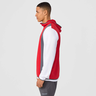 Bluza HEAD Club 25 Tech Hoodie Red / White