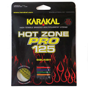 Karakal Hot Zone Pro 125 Yellow / Black 11m Squash String