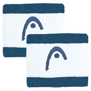 Frotka HEAD 2,5" Wristband Striped 2Pack Teal / White