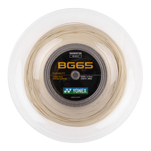 Badminton string Yonex BG 65 White (200 m)