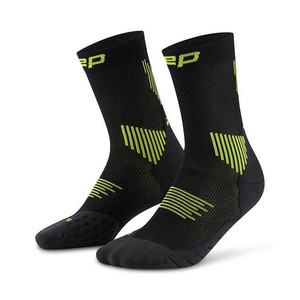 CEP Core Run Mid Cut Socks 5.0 Black / Lime