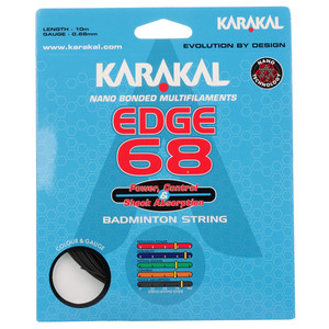 Karakal Edge 68 Badminton String Black
