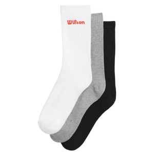 Wilson Crew Logo Socks 3P Multi