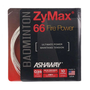 Badmintonsaite Ashaway ZyMax 66 Fire Power White