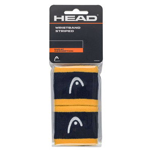Head Wristband Striped 2,5" Navy / Banana