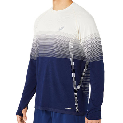 Asics Seamless LS Top Birch / Blue
