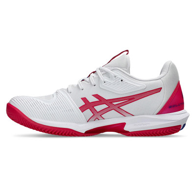 Asics Solution Speed FF 3 CLAY Women's White / Bright Rose