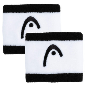 HEAD 2,5" Wristband Striped 2Pack Black / White