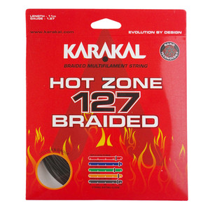 Karakal Hot Zone 127 Braided 11m Black Squash/Racketball String