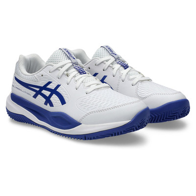 Asics Gel-Resolution X GS Clay White / Cobalt