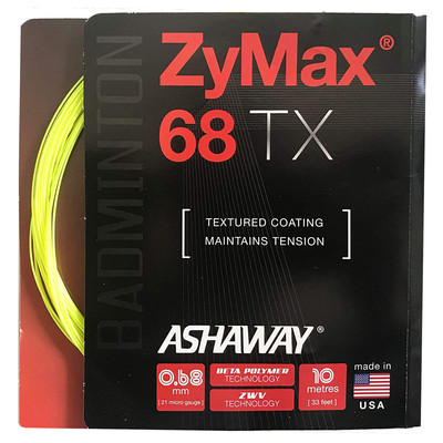 Naciąg badminton Ashaway Zymax 68 TX Yellow