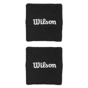Wilson Wristband Black OSFA 2Pack
