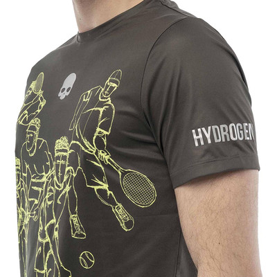 Hydrogen Sketch Tech T-shirt Military Green