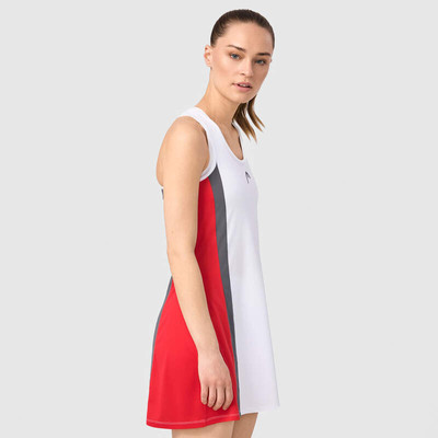 Sukienka sportowa HEAD Club 25 Dress Women Red / White