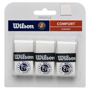 Owijki Wilson Rolland Garros Comfort Overgrip 3Pack White