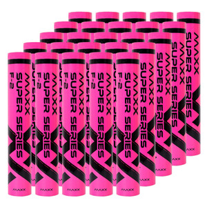 Feather Shuttlecocks Maxx Super Series F-2 Pink - 25Pack