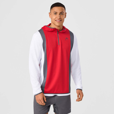 HEAD Club 25 Tech Hoodie Red / White