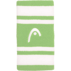 Frotka HEAD 5" Wristband Striped 2Pack Celery Green / White