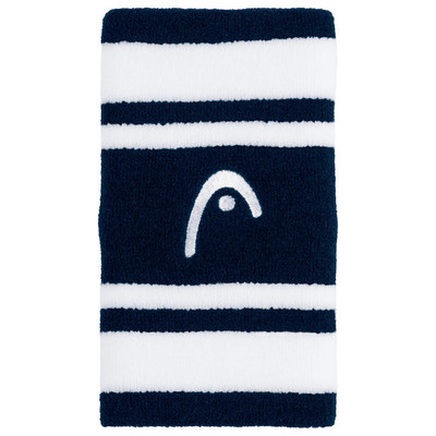 Frotka HEAD 5" Wristband Striped 2Pack Navy / White