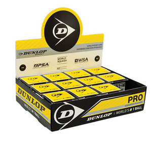 Dunlop Pro Double Yellow Dot 12Pack