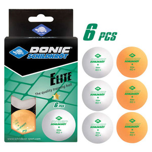 Piłeczki Donic-Schildkrot Elite 1* Poly 40+ 6szt.