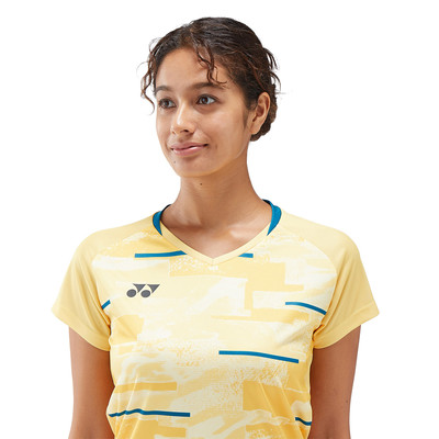 Yonex Women's Crew Neck Shirt 0034 Soft Yellow