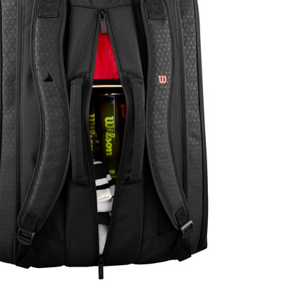 Wilson Clash V3 Super Tour 15 Pack Black / Infrared