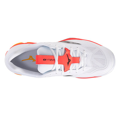 Mizuno Wave Stealth 6 White / Coral