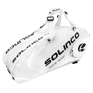 Solinco 6-Pack Tour Racquet Bag Whiteout