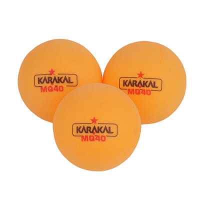 Karakal MQ40 1 Star Table Tennis Balls Orange 6pcs.