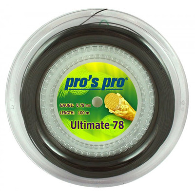 Naciąg badminton Pro's Pro Ultimate 78 Black (100 m)
