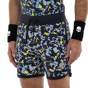 Hydrogen Camo Pixel Tech Shorts Blue / Yellow